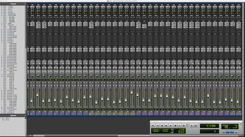 Pro Tools HD Mix Window 1